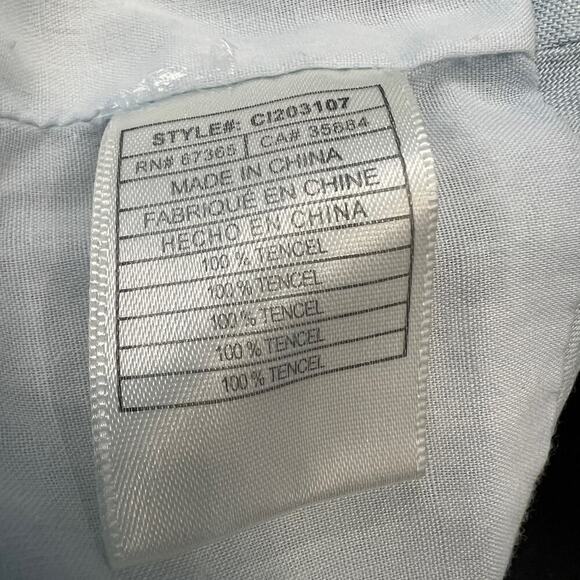 Cupcakes & Cashmere Tencel Sky Blue Belted Shorts Size 2 - Picture 7 of 8